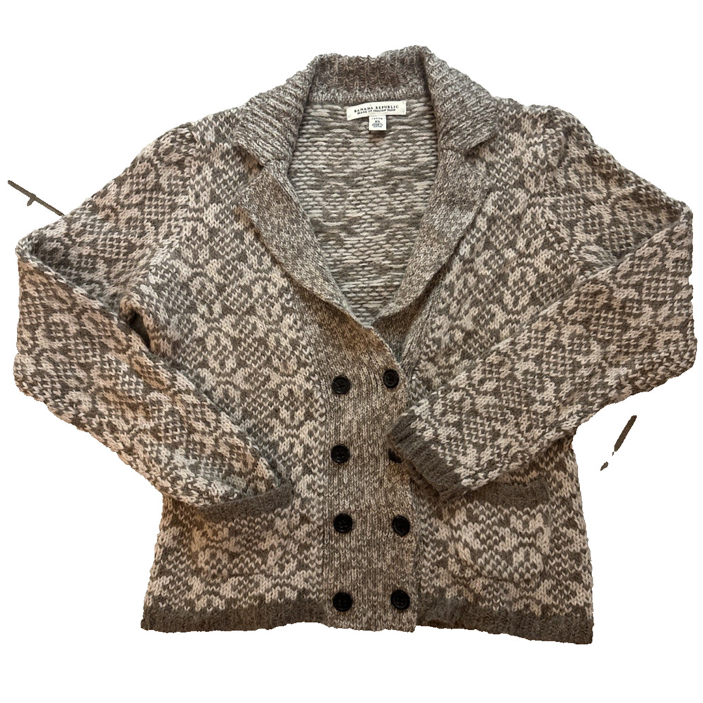 Vintage Banana Republic Alpaca Wool Women’s Italian Cardigan XS